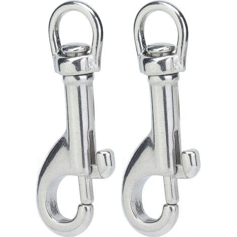 2 Crochets en Acier Inox 316 pour Collier Canin - 65mm, Accessoires pour Animaux
