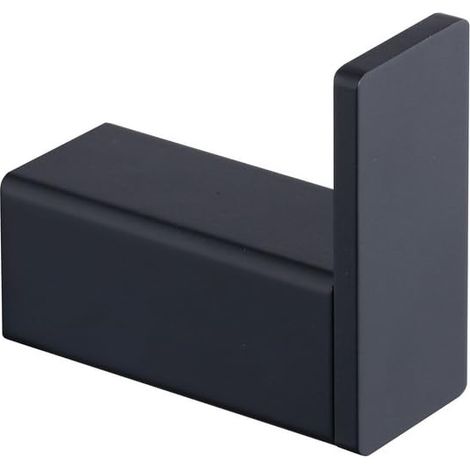 Towel/Robe Hook for Bath Bathroom Kitchen, Wall Mounted, SUS 304 Stainless Steel, Black, , BA8506B (1/5)
