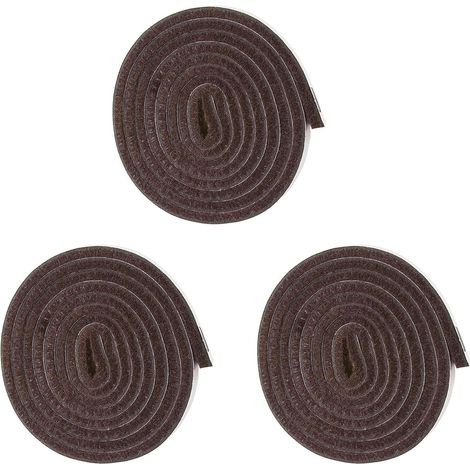 Rouleau de feutrine résistante pour surfaces dures marron (1/4)