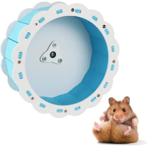 Roue d'exercice Hamster Antidérapant, Roue Hamster Silencieuse, pour Hamster, Hérisson, Petit Animal Domestique (15cm).