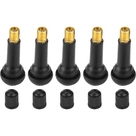 100 pièces tiges de Valve de Pneu sans Chambre à air, Tige de Valve de Pneu de Remplacement Universelle pour Moto de Voiture (TR414) (1/5)