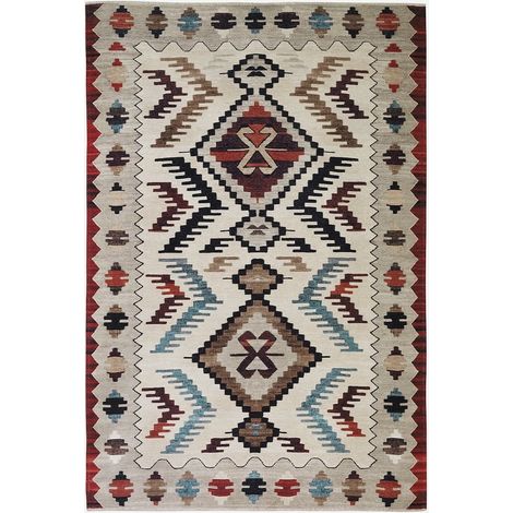 Tappeto moderno antiscivolo in cotone stampato Antalya KILI07