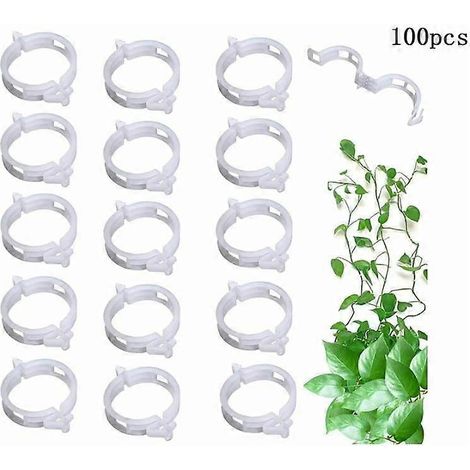 100 pinces à tomates, pinces pour plantes, pinces de greffe, supports pour plantes de jardin (1/4)