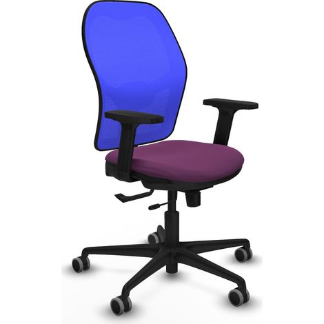 Chaise piqueras y crespo Jorquera bleu similicuir confortable (1/2)