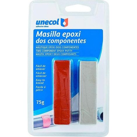 Stucco epossidico bicomponente, grigio, ad alta resistenza, per riparazioni di tubi