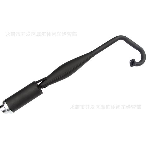 Mini-Motorradzubehör 47/49 cm³ Kleines bis mittelgroßes Sportmotorrad 2-Takt-Motor Auspuffrohr Schalldämpfer Stahlplatte (1/5)