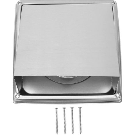 Couvercle de conduit de sécheuse en acier inoxydable 304, couvercle mural de conduit d'évacuation d'air, clapet anti-retour pour usage extérieur (1/5)