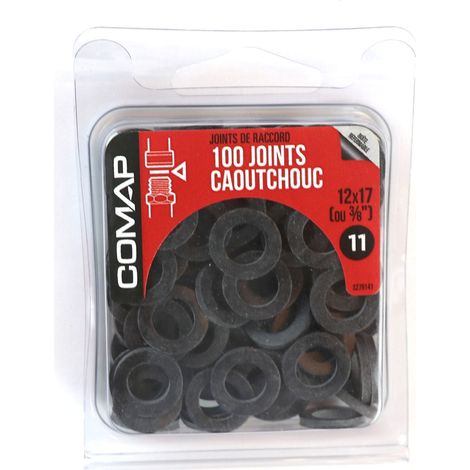 Comap – Lot de 100 joints toriques caoutchouc pour eau chaude et froide – Dimensions 12x17 – S279141