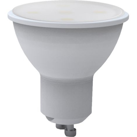 TRADE SHOP - Lampadina Led Lampada Attacco Gu10 Faretto Luce Bianca Calda Light 5 Watt Mr16 - -Bianco Caldo      -