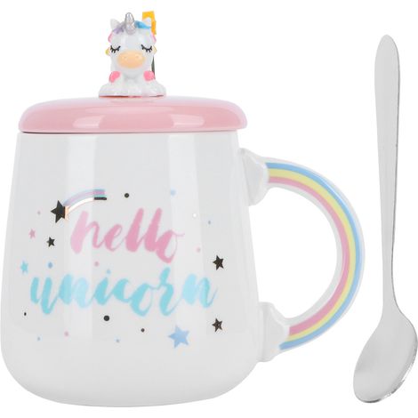 Tasse à température constante avec chauffe-mug, set de tasse et sous-tasse thermostat 220V (Vert, avec couvercle, cuillère et tapis) (1/5)