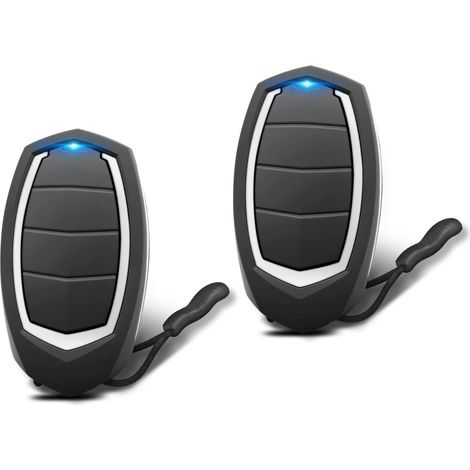 Télécommande Porte Garage - 4 Canaux - Code Tournant 433,92 MHz - Compatible Motorline Falk MX4SP - Lot de 2 (1/5)