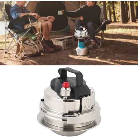 [Olla a presión] [Acero inoxidable 304] [Olla a presión manual de 1,2 litros] [Compacta y portátil] (1/5)