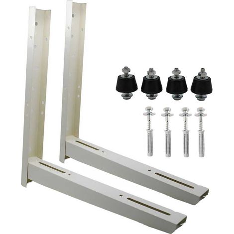 Pack Juego Soporte Aire Acondicionado - Soldado  4 Silenblocks A-45  4 Tiranfondos/Tornilleria  Universal  Tamaño: 40x40 (1/5)