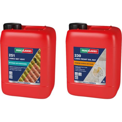 Pack PAREXLANKO - Tratamiento antisuciedad 251 - 5 L - Protección antimanchas para suelos 239 - 5 L
