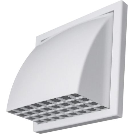 Capot d'évacuation pour sèche-linge (diamètre extérieur de 5 pouces) — Cache d'aération mural extérieur en plastique ABS, doté d'un bouclier résistant aux intempéries.