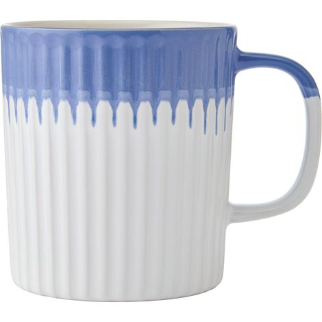 Taza texturizada azul 410 ml Mikasa