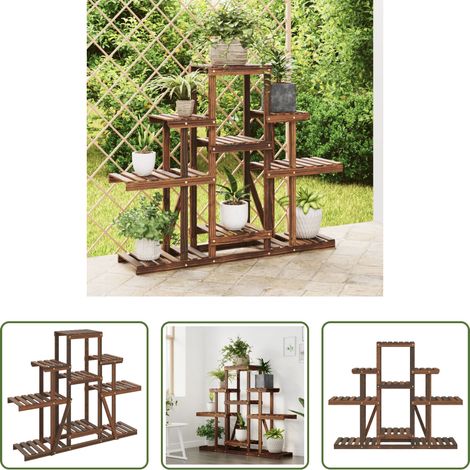 Tanne - Blumenständer 110x25x96 cm Massivholz Tanne (1/5)