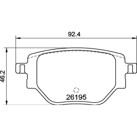 KIT PASTIGLIE FRENO POSTERIORI compatibile con PEUGEOT 208 II (UB,UP,UW,UJ) / PASTIGLIE FRENANTI AUTO OEM P 59 100, / SOSTITUZIONE DIRETTA / BASSA POLVERE / SILENZIOSO