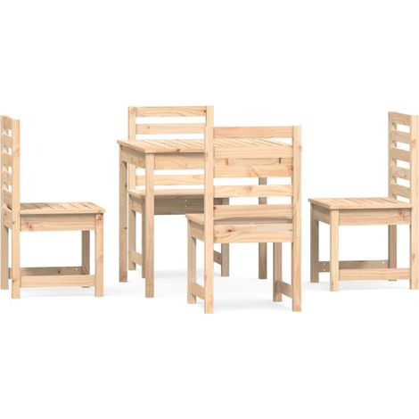 Maison Exclusive - Ensemble à manger de jardin 5 pcs bois massif de pin