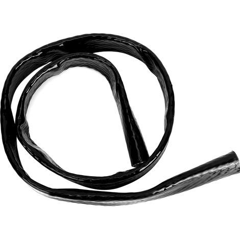 AN12 – manchon anti-feu noir tressé, bouclier thermique pour flamme, protecteur de tuyau de carburant de 3/4 x 3,3 pieds ID 0,7 pouces (1/5)