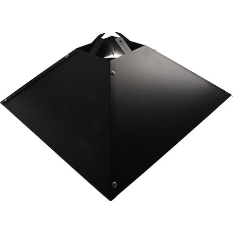 Déflecteur d'écureuil en métal pour poteau en bois de 10 x 10 cm – Protection carrée robuste pour empêcher les parasites d'escalader les oiseaux – Protection pour mangeoire à oiseaux – Noir (1/5)