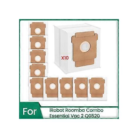 Sacs à poussière pour aspirateur robot iRobot Roomba Essential Vac 2 Q0520, pièces de rechange, non tissés G (1/5)