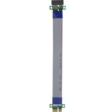 Câble d'extension PCIe 1X, carte rallonge double vitesse, connecteur mâle/femelle, ruban EP051 (1/5)