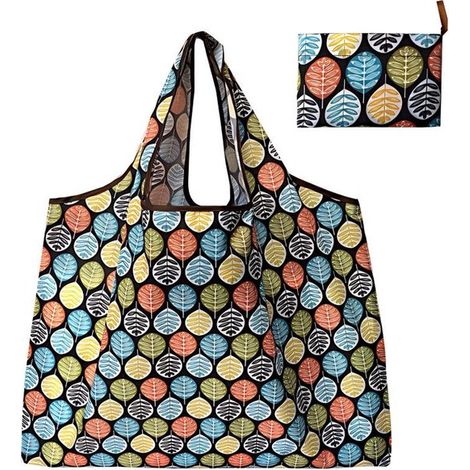 MTTproducts，Bolsa de compras plegable，Bolsa de compras grande de 50 x 60 cm，Bolsa de compras reutilizable，Material de poliéster (1/5)