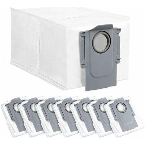 VURAHOME - Lot de 8 sacs à poussière pour robot Roborock Q Revo, grande capacité de 2,7 l, pièces de rechange uniques,Filtre Brosse Chiffon de Rechangen Ensemble d'accessoires,Pièces de rechange pour (1/5)