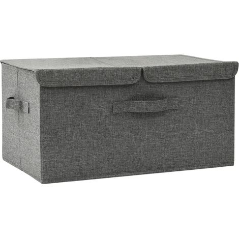 Boîte de rangement Tissu 50x30x25 cm Anthracite