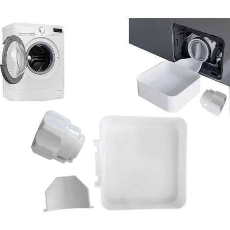 Bac Recuperateur Eau Machine A Laver,Entonnoir De Vidange Universel Pour Nettoyage Filtre Lave-Linge,Plateau D'Égouttage Réutilisable Anti Fuite Eau (1/5)
