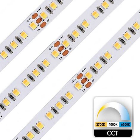 TRADE SHOP - Striscia 700led 86w Cct 2700k A 6500k Dimmerabile Strip Adesiva Profili Bobina 5mt - (1/3)
