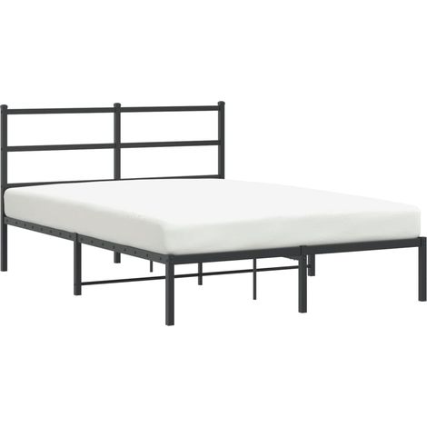 Maison Exclusive - Estructura cama sin colchón con cabecero metal
