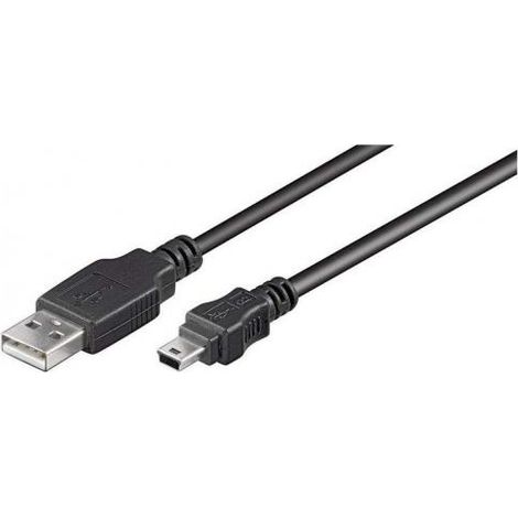 goobay Goobay 0.3m USB 2.0 A/Mini-B - 0,3 m - USB A - Mini-USB B - 2.0 - Mâle/Mâle - Noir (93229) (1/2)