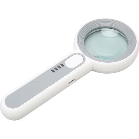 Loupe lumineuse avec éclairage LED 12x, portable, 3 niveaux de luminosité, rechargeable (1/5)