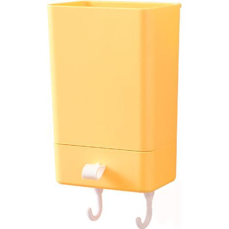 Wandhalterung für Fernbedienung am Bett, Aufbewahrungsbox mit Schublade, Schlüsselhaken, Klebefläche, Handyhalterung, Regal (1/5)