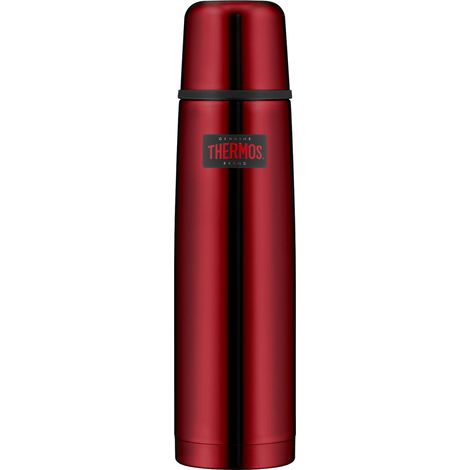 Thermos Light & Compact Beverage Bottle 1 l, Colore Rosso Mirtillo, Thermos in Acciaio Inox, Thermos Rosso con Bicchiere, 24 h Caldo/Freddo 24 h, Lavabile in lavastoviglie, Assolutamente ermetico, (1/5)