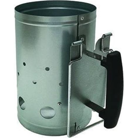 ACCENDI CARBONE BARBECUE IN ACCIAIO ZINCATO CON DOPPIA MANIGLIA  cm.19,3x30h.. - (1/4)