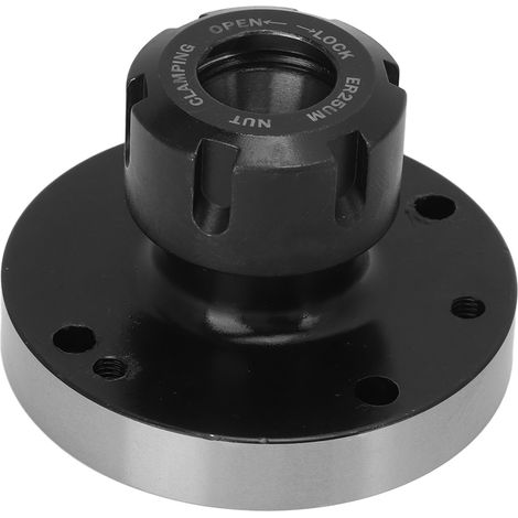 Siège porte-pince ER25-D80 en acier carbone Ø80mm précision 0.005 pour tour fraiseuse CNC gravure (1/5)