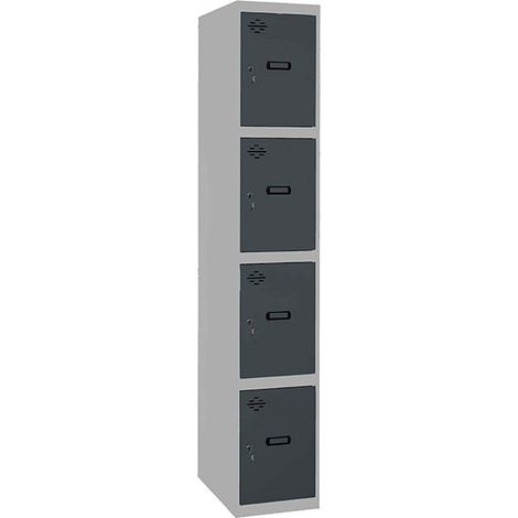 Simonrack Guardaroba moderno grigio metallico 1800x400x500 mm (1/2)
