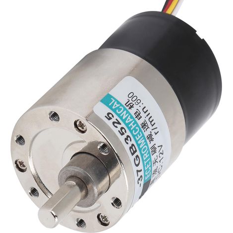 Mini-moteur sans balais avec réduction de vitesse (CW/CCW) 12 V CC pour machines-outils CNC XD-37GB3525600 tr/min (1/5)