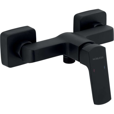 Novaservis Nobless Ego - Duscharmatur, schwarz matt 43061/1,5
