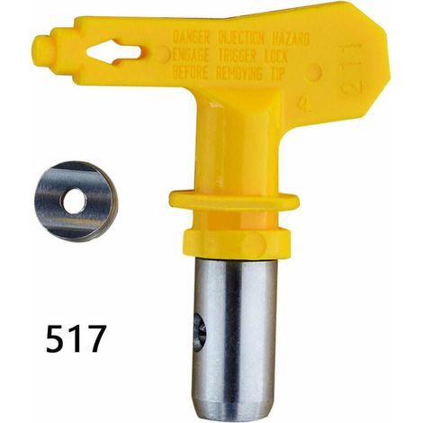 Düsensatz – 21 Düsen für Airless-Spritzgeräte – Kompatibel mit den meisten elektrischen Hochdruck-Spritzpistolen – Modelle 217 bis 649 – Gelb (1/5)