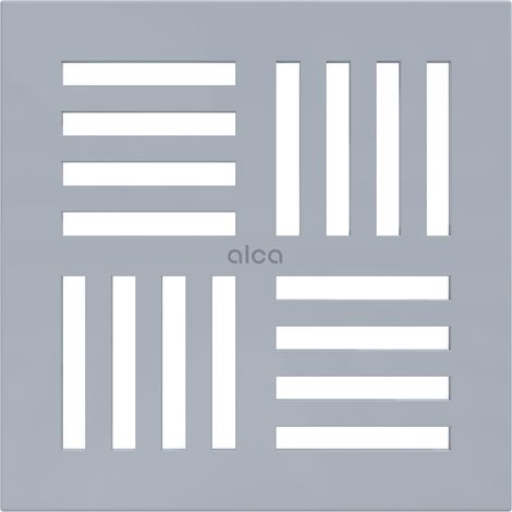 AlcaDrain Design Rost 143×143 mm Grau für Bodenablauf (1/2)