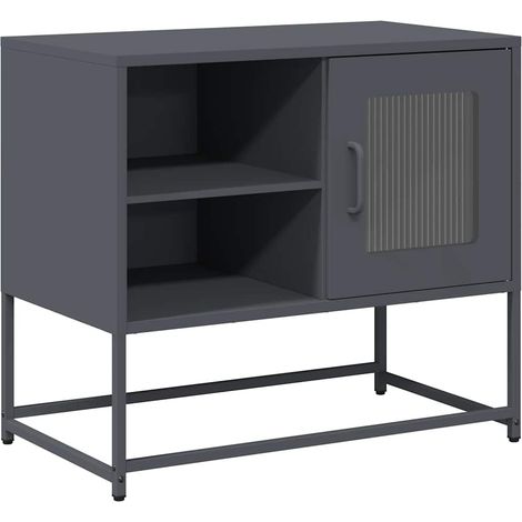 Maison Exclusive - TV-Schrank Anthrazit 68x39x60,5 cm Stahl