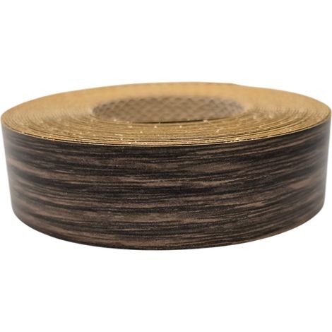 1x Bande de Chant Thermocollant 21mm x 5m Epaisseur 0,50mm Mélaminé Facile à Appliquer Bricolage Étagère Meuble Panneau Bois Durable, Noyer Tabac (1/3)