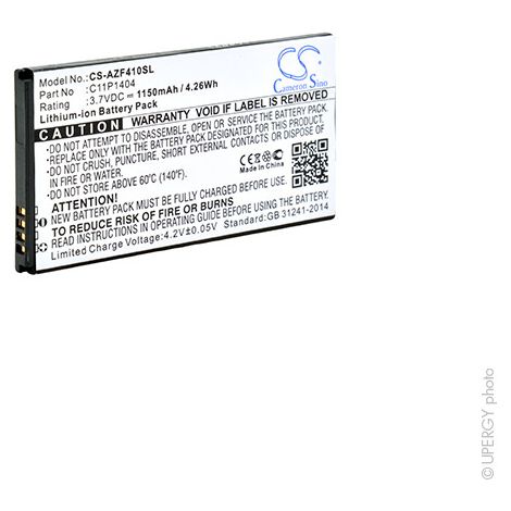 NX - Batterie téléphone, smartphone, GSM pour Asus 3.7V 1150mAh - C11P1404 (1/4)