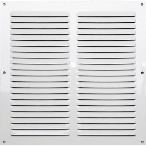Rejilla de ventilación de aluminio lacado, L.25 x L.25 cm CENTRALE BRICO