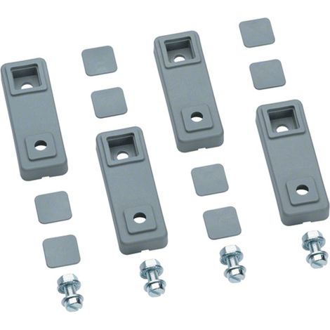 Soportes para montaje de carcasas de poliéster en la pared RAL7046 FL863Z /juego de 4/