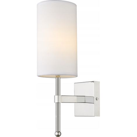 Cosmo Denver Wandleuchte mit Schirm Nickel, E14 (1/4)